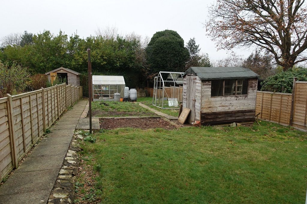 West facing rear garden.